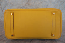 Load image into Gallery viewer, HERMES BIRKIN 35 Clemence leather Jaune □G Engraving Hand bag 700070165