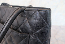 画像をギャラリービューアに読み込む, CHANEL/シャネル 復刻トート キャビアスキン ブラック/シルバー金具 トートバッグ 800010031