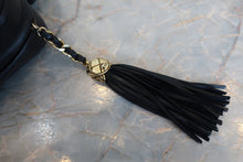 Load image into Gallery viewer, CHANEL Matelasse fringe chain shoulder bag Lambskin Black/Gold hadware Shoulder bag 700080157