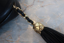 Load image into Gallery viewer, CHANEL Matelasse fringe chain shoulder bag Lambskin Black/Gold hadware Shoulder bag 700080157