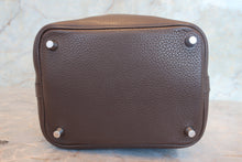 Load image into Gallery viewer, HERMES PICOTIN LOCK PM Clemence leather Chocolat □P Engraving Hand bag 700100199