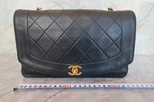 画像をギャラリービューアに読み込む, CHANEL/シャネル ダイアナマトラッセチェーンショルダーバッグ ラムスキン ブラック/ゴールド金具 ショルダーバッグ 800010112