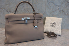 画像をギャラリービューアに読み込む, HERMES/エルメス ケリー32 トリヨンクレマンス トゥルティエールグレー □G刻印 ショルダーバッグ 800080191