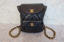 画像をギャラリービューアに読み込む, CHANEL/シャネル マトラッセチェーンリュック ラムスキン ブラック/ゴールド金具 リュック 800020275