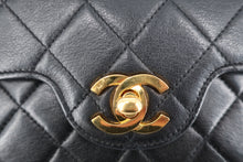 將圖片載入圖庫檢視器 CHANEL/シャネル マトラッセWフラップチェーンショルダーバッグ ラムスキン ブラック/ゴールド金具 ショルダーバッグ 800100046