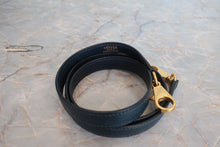Load image into Gallery viewer, HERMES KELLY 32 Graine Couchevel leather Navy 〇V Engraving Shoulder bag 800070087