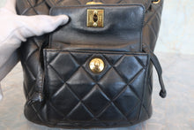 画像をギャラリービューアに読み込む, CHANEL/シャネル マトラッセチェーンリュック ラムスキン ブラック/ゴールド金具 リュック 800020275