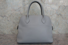 Load image into Gallery viewer, HERMES/BOLIDE 31 Clemence leather Blue pale T Engraving Shoulder bag 800070078