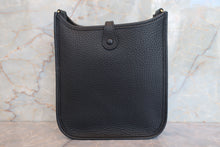 Load image into Gallery viewer, HERMES  EVELYNE TPM Clemence leather Black W Engraving Shoulder bag 700070171