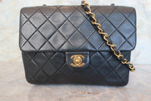 画像をギャラリービューアに読み込む, CHANEL/シャネル ミニマトラッセシングルフラップチェーンショルダーバッグ ラムスキン ブラック/ゴールド金具 ショルダーバッグ 800010118