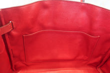 Load image into Gallery viewer, HERMES BIRKIN 35 Toile H/Graine Couchevel leather Beige/Rouge vif 〇Y Engraving Hand bag 800020061