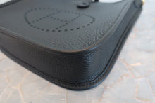 Load image into Gallery viewer, HERMES  EVELYNE TPM Clemence leather Black W Engraving Shoulder bag 700070171