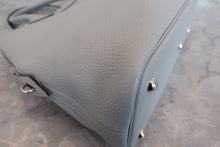 Load image into Gallery viewer, HERMES/BOLIDE 31 Clemence leather Blue pale T Engraving Shoulder bag 800070078
