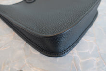 Load image into Gallery viewer, HERMES  EVELYNE TPM Clemence leather Black W Engraving Shoulder bag 700070171