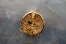 Load image into Gallery viewer, CHANEL CC mark round earring Gold plate Gold Earring 700080091
