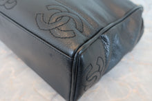 将图片加载到图库查看器,CHANEL/香奈儿 三C 链托特包 荔枝皮 Black/Gold hadware(黑色/金色金属) 托特包 800070043
