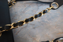 将图片加载到图库查看器,CHANEL/香奈儿 三C 链托特包 荔枝皮 Black/Gold hadware(黑色/金色金属) 托特包 800070043