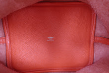 画像をギャラリービューアに読み込む, HERMES/エルメス ピコタンロックMM トリヨンクレマンス オレンジポピー T刻印 ハンドバッグ 700080182