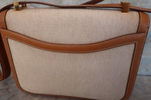 画像をギャラリービューアに読み込む, HERMES/エルメス コンスタンス24 トワルアッシュ/ボックスカーフ ベージュ/ナチュラル 〇I刻印 ショルダーバッグ 700100194