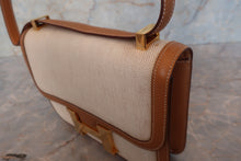 画像をギャラリービューアに読み込む, HERMES/エルメス コンスタンス24 トワルアッシュ/ボックスカーフ ベージュ/ナチュラル 〇I刻印 ショルダーバッグ 700100194