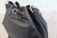 画像をギャラリービューアに読み込む, CHANEL/シャネル ココマーク巾着チェーンショルダーバッグ キャビアスキン ブラック/ゴールド金具 ショルダーバッグ 800020271