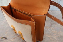 画像をギャラリービューアに読み込む, HERMES/エルメス コンスタンス24 トワルアッシュ/ボックスカーフ ベージュ/ナチュラル 〇I刻印 ショルダーバッグ 700100194