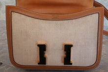 画像をギャラリービューアに読み込む, HERMES/エルメス コンスタンス24 トワルアッシュ/ボックスカーフ ベージュ/ナチュラル 〇I刻印 ショルダーバッグ 700100194