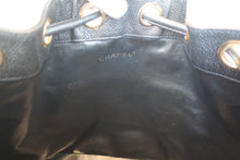 画像をギャラリービューアに読み込む, CHANEL/シャネル ココマーク巾着チェーンショルダーバッグ キャビアスキン ブラック/ゴールド金具 ショルダーバッグ 800020271