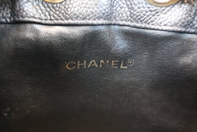 画像をギャラリービューアに読み込む, CHANEL/シャネル ココマーク巾着チェーンショルダーバッグ キャビアスキン ブラック/ゴールド金具 ショルダーバッグ 800020271