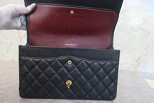 画像をギャラリービューアに読み込む, CHANEL/シャネル 中マトラッセWフラップWチェーンショルダーバッグ キャビアスキン ブラック/ゴールド金具 ショルダーバッグ 800010103