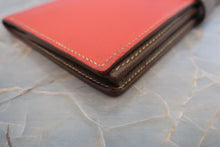 Load image into Gallery viewer, HERMES  Bearn Soufflet Epsom leather Rose jaipur/Etoupe gray □P Engraving Wallet 700040093
