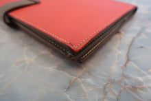 Load image into Gallery viewer, HERMES  Bearn Soufflet Epsom leather Rose jaipur/Etoupe gray □P Engraving Wallet 700040093