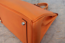 画像をギャラリービューアに読み込む, HERMES/エルメス オータクロア32 ヴォーエプソン オレンジ □L刻印 ハンドバッグ 800020016
