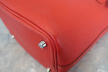 Load image into Gallery viewer, HERMES PICOTIN LOCK PM Clemence leather Rouge tomate X Engraving Hand bag 800050155