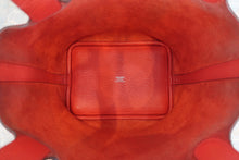 Load image into Gallery viewer, HERMES PICOTIN LOCK PM Clemence leather Rouge tomate X Engraving Hand bag 800050155