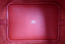 Load image into Gallery viewer, HERMES PICOTIN LOCK PM Clemence leather Rouge tomate X Engraving Hand bag 800050155
