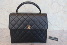 画像をギャラリービューアに読み込む, CHANEL/シャネル マトラッセ台形ハンドバッグ キャビアスキン ブラック/ゴールド金具 ハンドバッグ 800020270