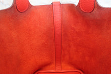 Load image into Gallery viewer, HERMES PICOTIN LOCK PM Clemence leather Rouge tomate X Engraving Hand bag 800050155