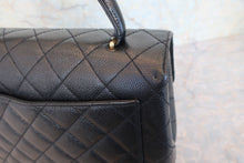 画像をギャラリービューアに読み込む, CHANEL/シャネル マトラッセ台形ハンドバッグ キャビアスキン ブラック/ゴールド金具 ハンドバッグ 800020270
