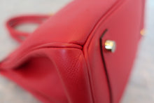 画像をギャラリービューアに読み込む, HERMES/エルメス バーキン30 ヴォーエプソン ルージュカザック □Q刻印 ハンドバッグ 800010126