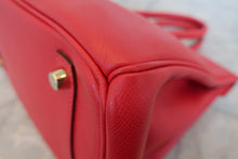 画像をギャラリービューアに読み込む, HERMES/エルメス バーキン30 ヴォーエプソン ルージュカザック □Q刻印 ハンドバッグ 800010126