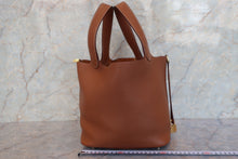 Load image into Gallery viewer, HERMES PICOTIN LOCK MM Clemence leather Gold C Engraving Hand bag 700050257