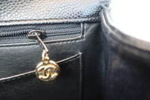 画像をギャラリービューアに読み込む, CHANEL/シャネル マトラッセ台形ハンドバッグ キャビアスキン ブラック/ゴールド金具 ハンドバッグ 800020270