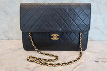 將圖片載入圖庫檢視器 CHANEL/シャネル マトラッセプッシュロックチェーンショルダーバッグ ラムスキン ブラック/ゴールド金具 ショルダーバッグ 800080136