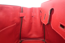 画像をギャラリービューアに読み込む, HERMES/エルメス バーキン30 ヴォーエプソン ルージュカザック □Q刻印 ハンドバッグ 800010126