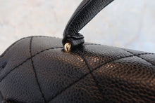 画像をギャラリービューアに読み込む, CHANEL/シャネル マトラッセ台形ハンドバッグ キャビアスキン ブラック/ゴールド金具 ハンドバッグ 800020270