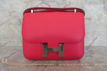 將圖片載入圖庫檢視器 HERMES/エルメス コンスタンス3 ミニ ヴォースイフト ローズエクストリーム C刻印 ショルダーバッグ 700020184