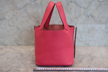 Load image into Gallery viewer, HERMES PICOTIN LOCK PM Clemence leather Rose extreme A Engraving Hand bag 800070102