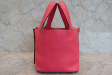 Load image into Gallery viewer, HERMES PICOTIN LOCK PM Clemence leather Rose extreme A Engraving Hand bag 800070102