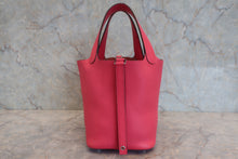 Load image into Gallery viewer, HERMES PICOTIN LOCK PM Clemence leather Rose extreme A Engraving Hand bag 800070102